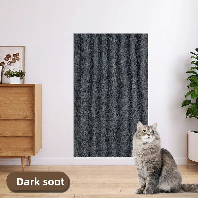 Cat Scratch Protector for Home Furniture - 11.85" x 39.3" Easy Installation Anti-Scratch Sticky Pad, Protects Leather Couch Arms & Corners, Iridescent Stained Glass Decorative Window Film, Sofa Arms by Sohochic