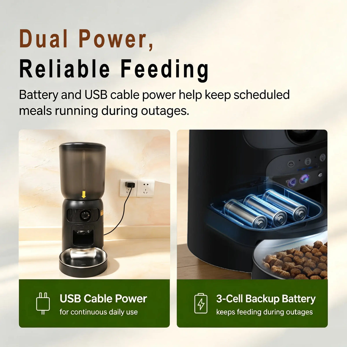 Taleboss Smart Automatic Cat Feeder with Integrated Camera, 5L Capacity, Laser Toy, 1080P HD Video, App Control, Night Vision, Dual Band Wifi Connectivity, and Two-Way Audio
