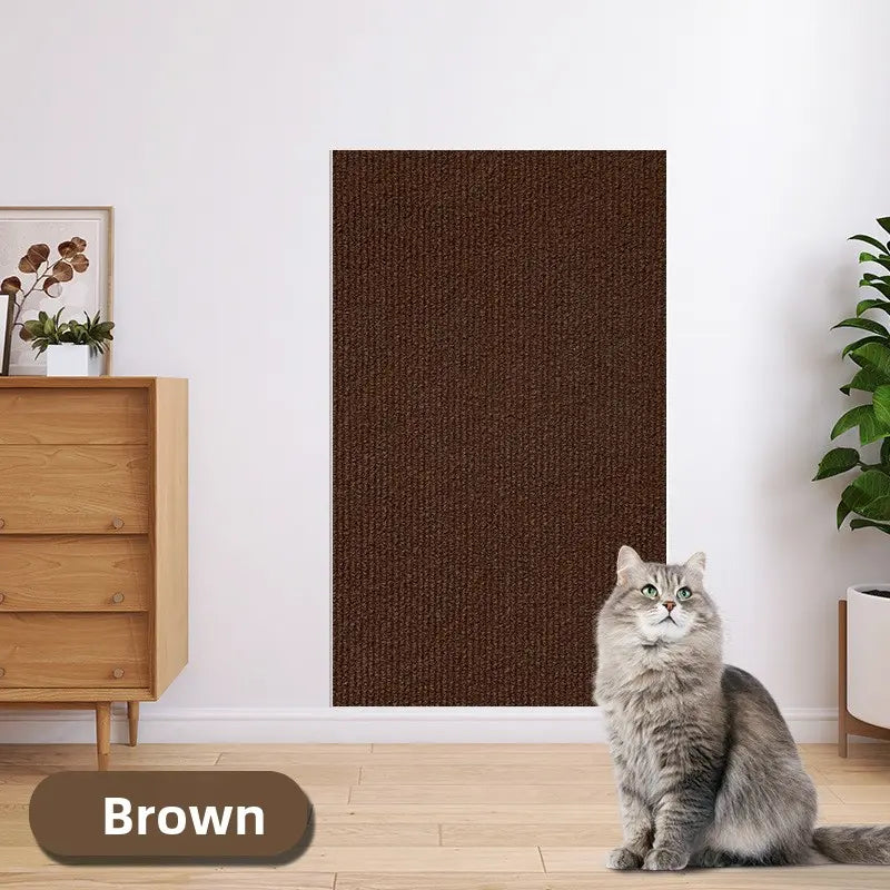 Cat Scratch Protector for Home Furniture - 11.85" x 39.3" Easy Installation Anti-Scratch Sticky Pad, Protects Leather Couch Arms & Corners, Iridescent Stained Glass Decorative Window Film, Sofa Arms by Sohochic
