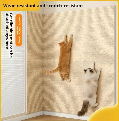 Cat Scratch Protector for Home Furniture - 11.85" x 39.3" Easy Installation Anti-Scratch Sticky Pad, Protects Leather Couch Arms & Corners, Iridescent Stained Glass Decorative Window Film, Sofa Arms by Sohochic