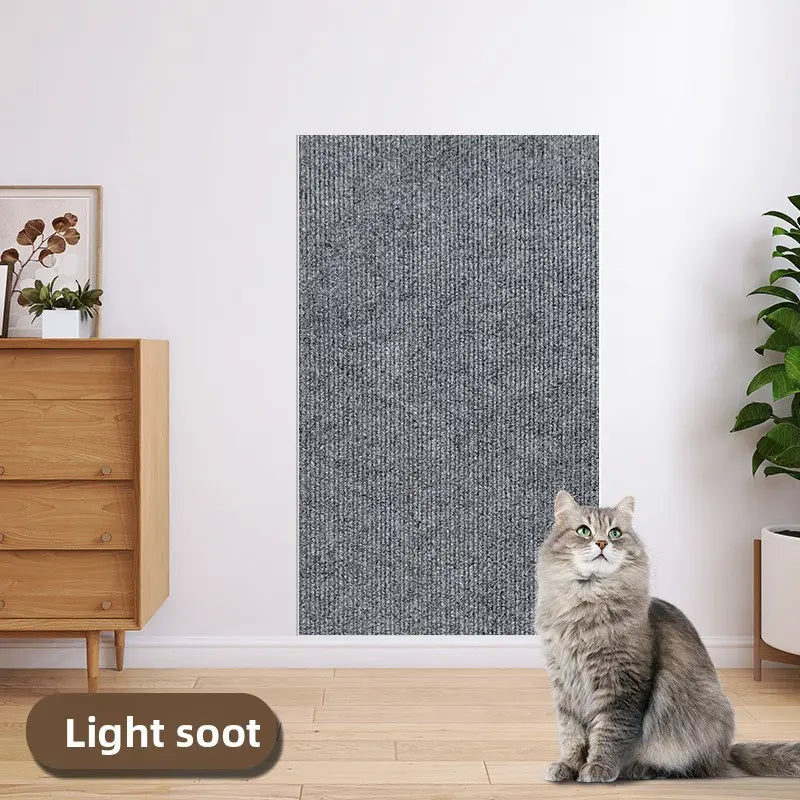 Cat Scratch Protector for Home Furniture - 11.85" x 39.3" Easy Installation Anti-Scratch Sticky Pad, Protects Leather Couch Arms & Corners, Iridescent Stained Glass Decorative Window Film, Sofa Arms by Sohochic